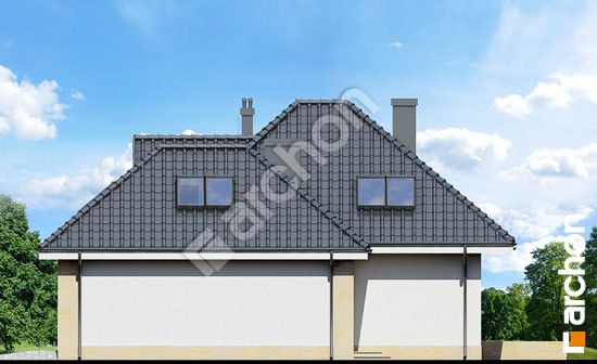 Боковой фасад Дом в рукколе (Г2H)