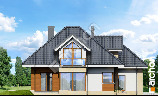 Боковой фасад Дом в рукколе (Г2H)