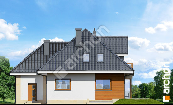 Дворовой фасад Дом в рукколе (Г2H)