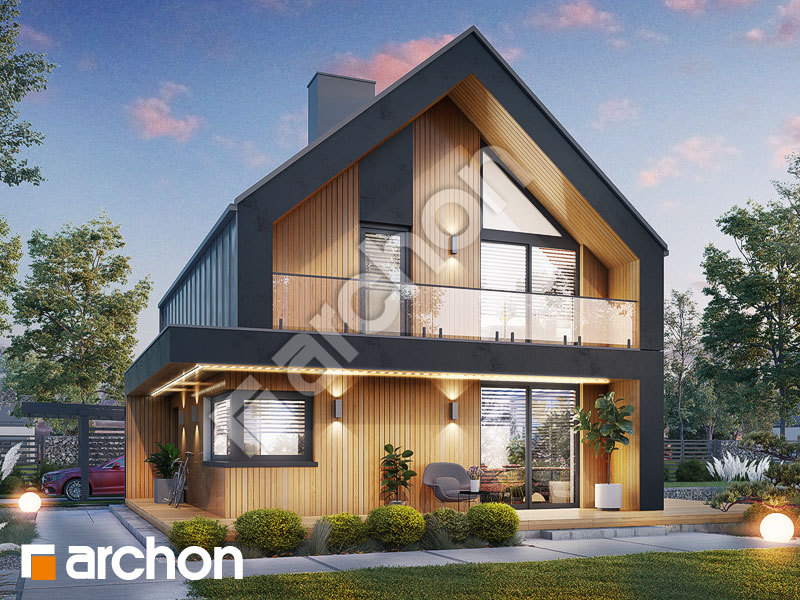 Проект будинку ARCHON+ Будинок в малинівці 24 Вид 1