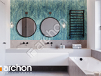 Проект дома ARCHON+ Дом в ренклодах 7 (Г2) визуализация ванной (визуализация 3 вид 2)