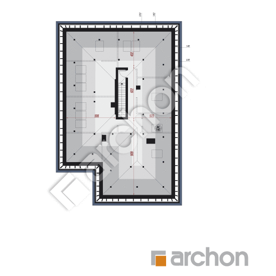 Проект будинку ARCHON+ Будинок в ренклодах 7 (Г2) План мансандри