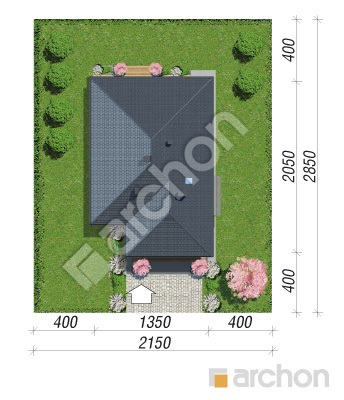 Проект дома ARCHON+ Дом в ренклодах 7 (Г2) Ситуація