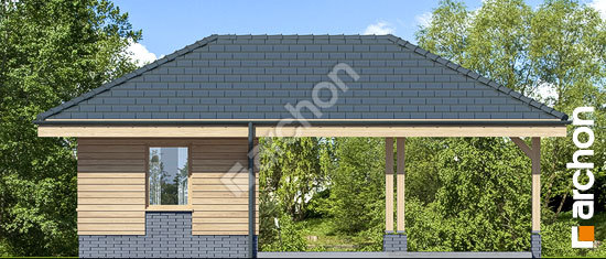 Передній фасад Гаражний навіс В5