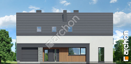 Передний фасад Дом в третомах 3 (Г)