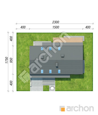Проєкт будинку ARCHON+ Будинок в тритомах 3 (Г) Ситуація