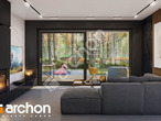 Проект дома ARCHON+ Дом в третомах 3 (Г) дневная зона (визуализация 1 вид 6)
