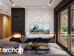 Проект дома ARCHON+ Дом в третомах 3 (Г) дневная зона (визуализация 1 вид 1)