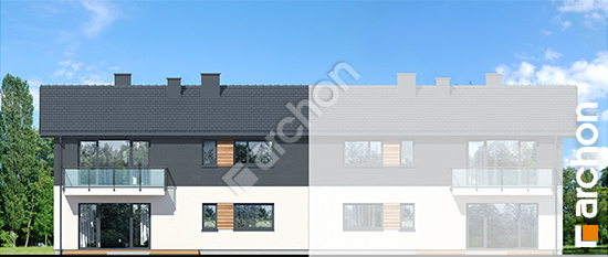 Дворовой фасад Дом в иберисах (Р2Б) вер.3