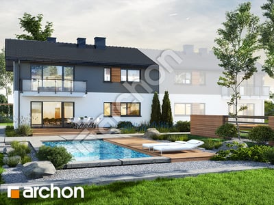 Проєкт будинку ARCHON+ Будинок в іберійках (Р2Б) вер.3 Вид 2