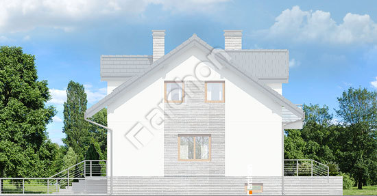 Бочний фасад Будинок в цикламенах 4 (ПБ) вер. 3