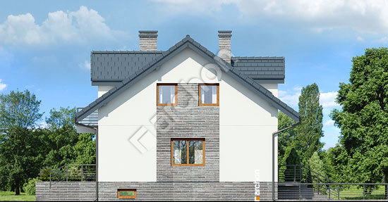 Боковой фасад Дом в цикламенах 4 (ПБ) вер.3