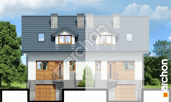 Передній фасад Будинок в цикламенах 4 (ПБ) вер. 3