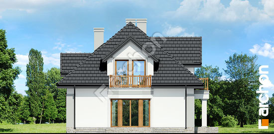 Бочний фасад Будинок в ехінацеях 3 вер.2