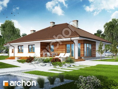 Проект будинку ARCHON+ Будинок в альвах 2 (Г2) Вид 2