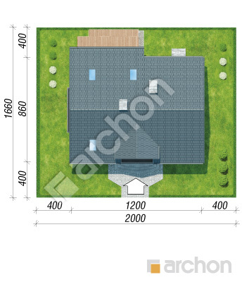 Проект дома ARCHON+ Дом в люцерне 7 Ситуація