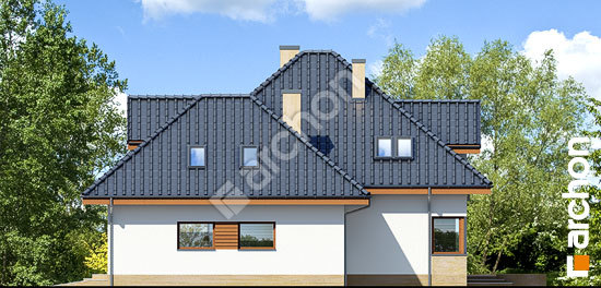 Боковой фасад Дом в рукколе 5 (Г2Н)