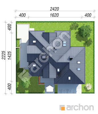 Проект дома ARCHON+ Дом в рукколе 5 (Г2Н) Ситуація