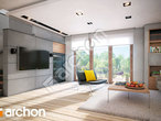 Проект будинку ARCHON+ Будинок в яблонках 4 (ГТ) денна зона (візуалізація 1 від 2)