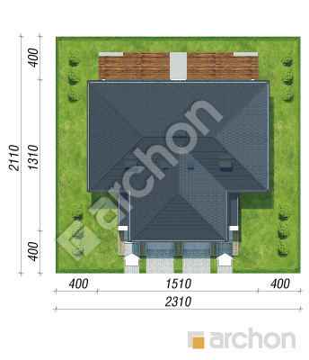 Проєкт будинку ARCHON+ Вілла Юлія 3 вер.3 Ситуація