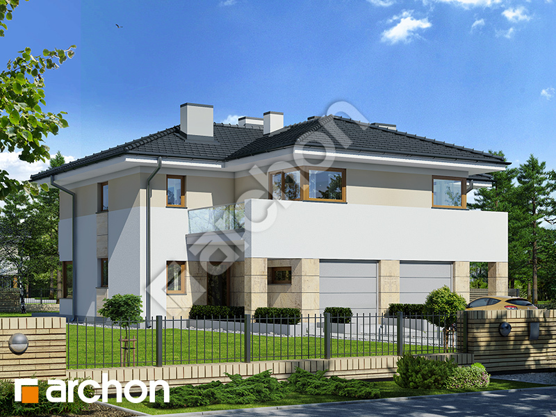 Проєкт будинку ARCHON+ Вілла Юлія 3 вер.3 Вид 1