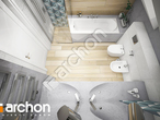 Проект будинку ARCHON+ Будинок в малинівці (Г2А) візуалізація ванни (візуалізація 3 від 4)