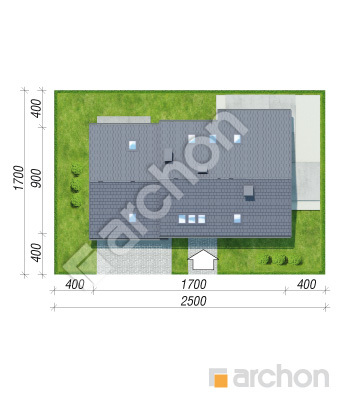 Проект дома ARCHON+ Дом в малиновках (Г2А) Ситуація