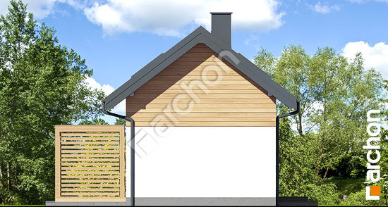 Бочний фасад Літній будиночок над потічком