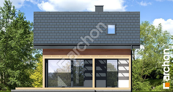 Дворовий фасад Літній будиночок над потічком