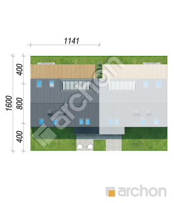 Проект дома ARCHON+ Дом в халезиях 6 (Р2С) вер.2 Ситуація
