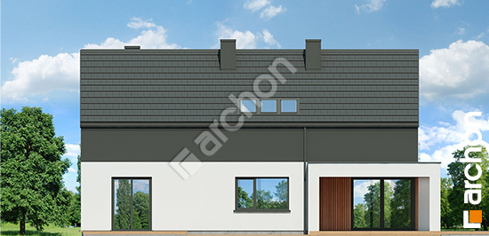 Дворовой фасад Дом в золототысячнике 2