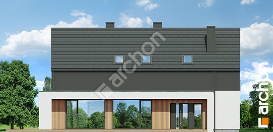 Передній фасад Будинок у золототисячнику 2