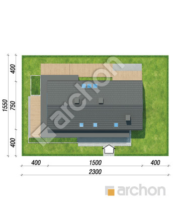 Проект дома ARCHON+ Дом в золототысячнике 2 Ситуація
