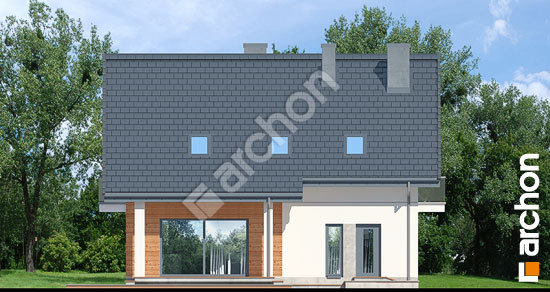 Дворовий фасад Будинок в яблонках 14