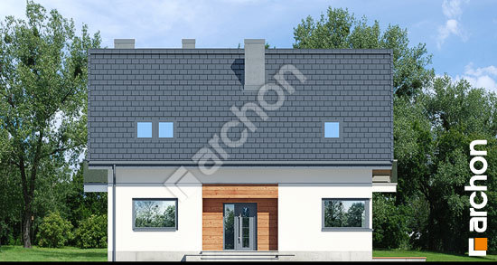 Передний фасад Дом в яблонках 14