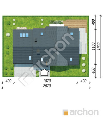 Проєкт будинку ARCHON+ Будинок в каннах 4 (Г2) Ситуація