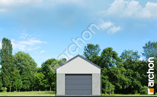 Передний фасад Г38 Хозяйственное здание