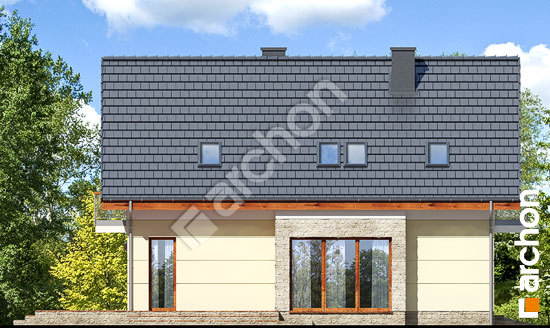 Бочний фасад Будинок в малинівці 3