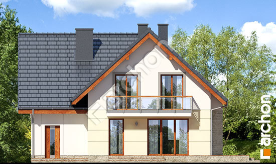 Дворовой фасад Дом в малиновках 3