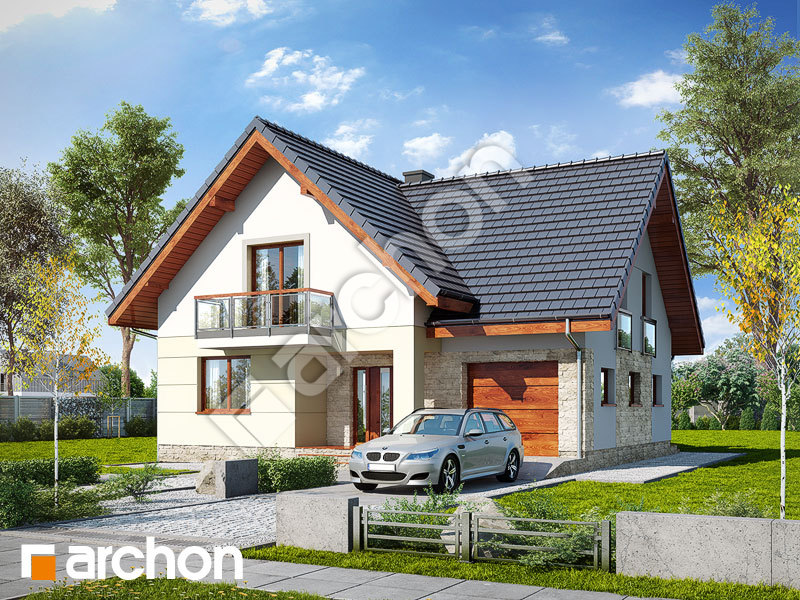 Проект дома ARCHON+ Дом в алоизиях 3 Вид 1