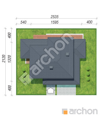 Проєкт будинку ARCHON+ Вілла Міранда 8 (Г2) Ситуація