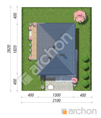 Проект дома ARCHON+ Дом в ренклодах 16 (Г2) Ситуація