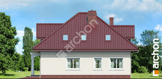 Бочний фасад Будинок в тим'яні 7 вер. 2