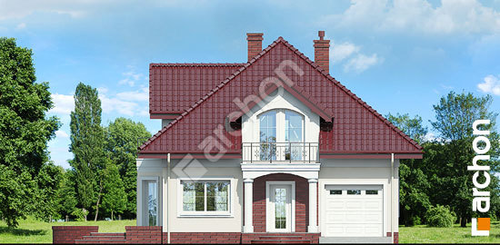 Передній фасад Будинок в тим'яні 7 вер. 2