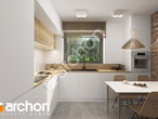 Проект дома ARCHON+ Дом Миниатюрка (Н) вер.2 визуализация кухни 1 вид 1
