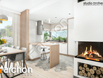 Проект дома ARCHON+ Вилла Констанция (Г2) визуализация кухни 1 вид 1