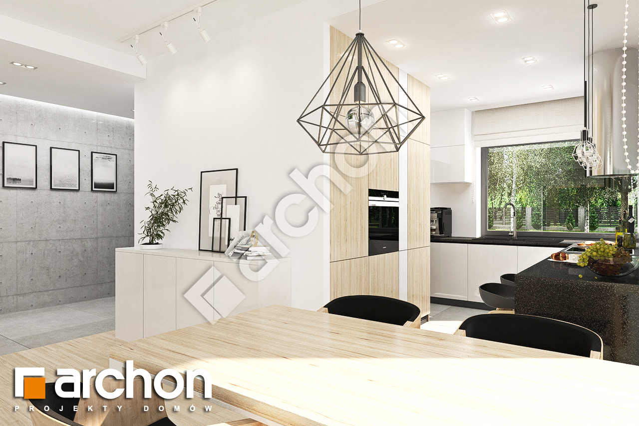Проект будинку ARCHON+ Будинок у ренклодах 3 візуалізація кухні 1 від 3