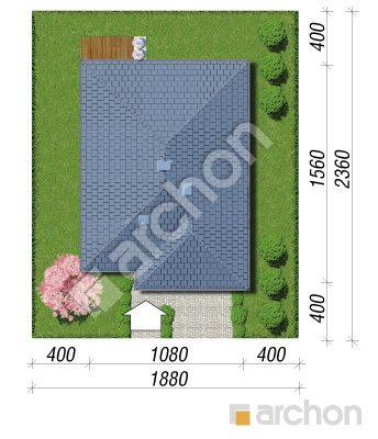 Проект дома ARCHON+ Дом в ренклодах 3 Ситуація