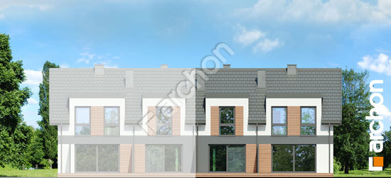 Дворовой фасад Дом в ривиях 17 (ГР2Б)