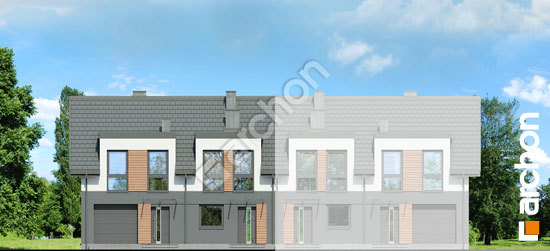 Передній фасад Будинок в рівіях 17 (ГР2Б)